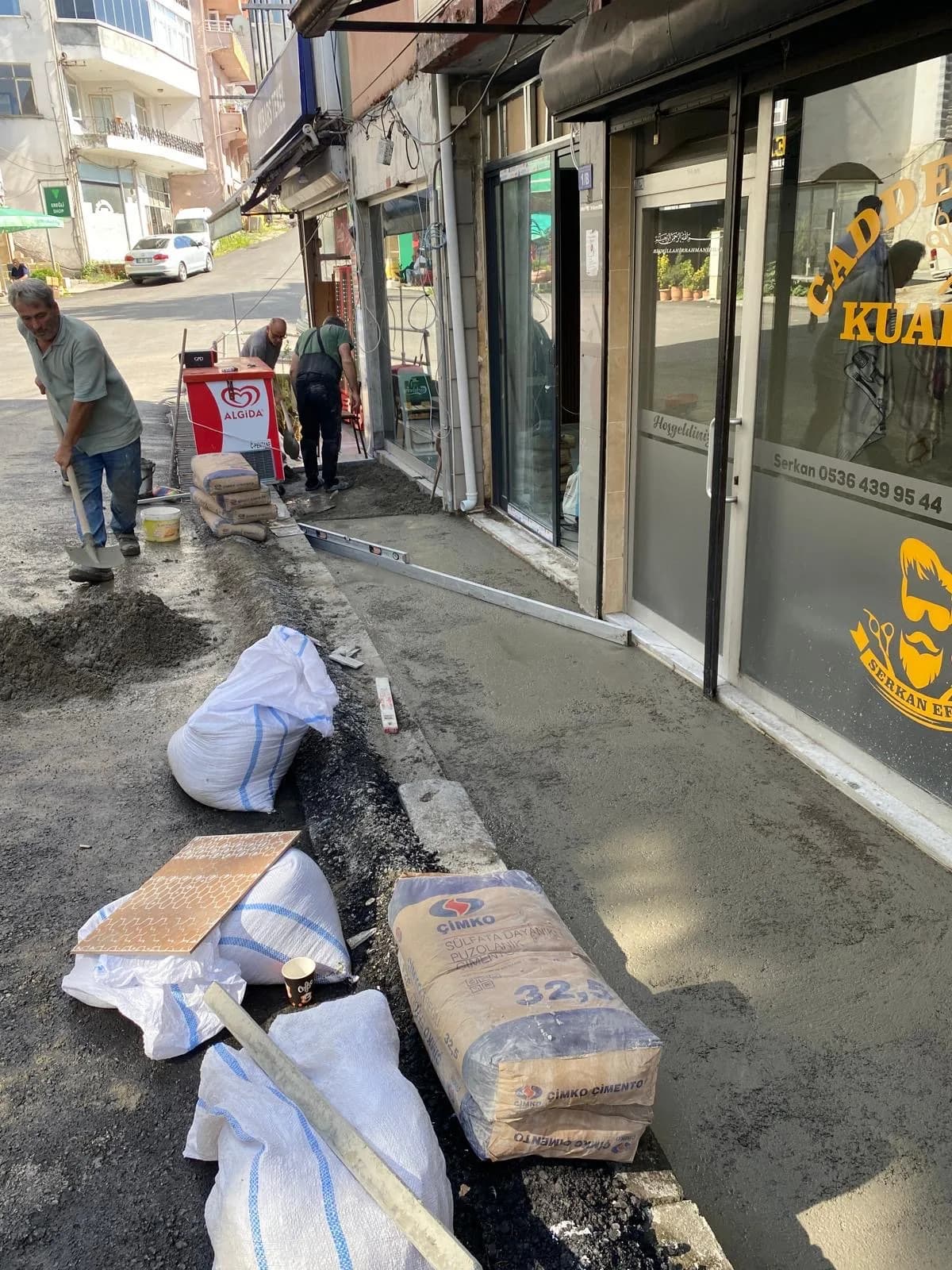 Kaldırım kotunun düzeltilmesi ve giriş eşiği